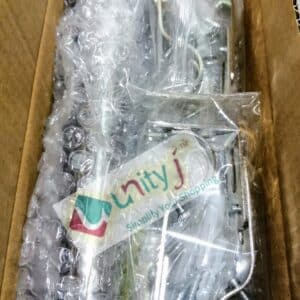 Unityj Uk Household MEQATS Curtain Pole With Round Finials, 76 To 368 Cm Silver 737