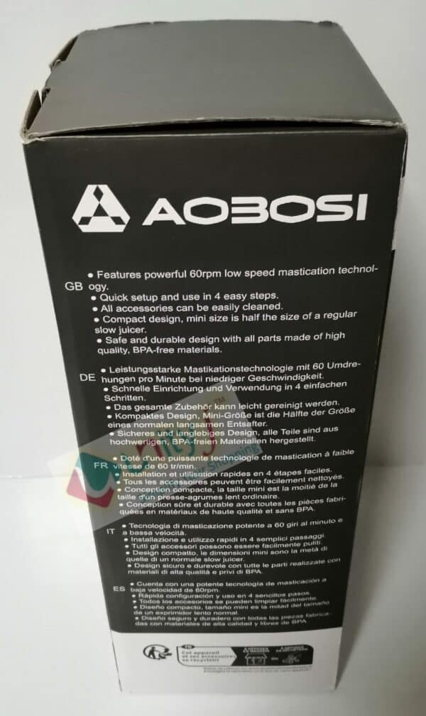 Unityj Uk Kitchen Appliances Aobosi Compact Cold Press Juicer 1 2246