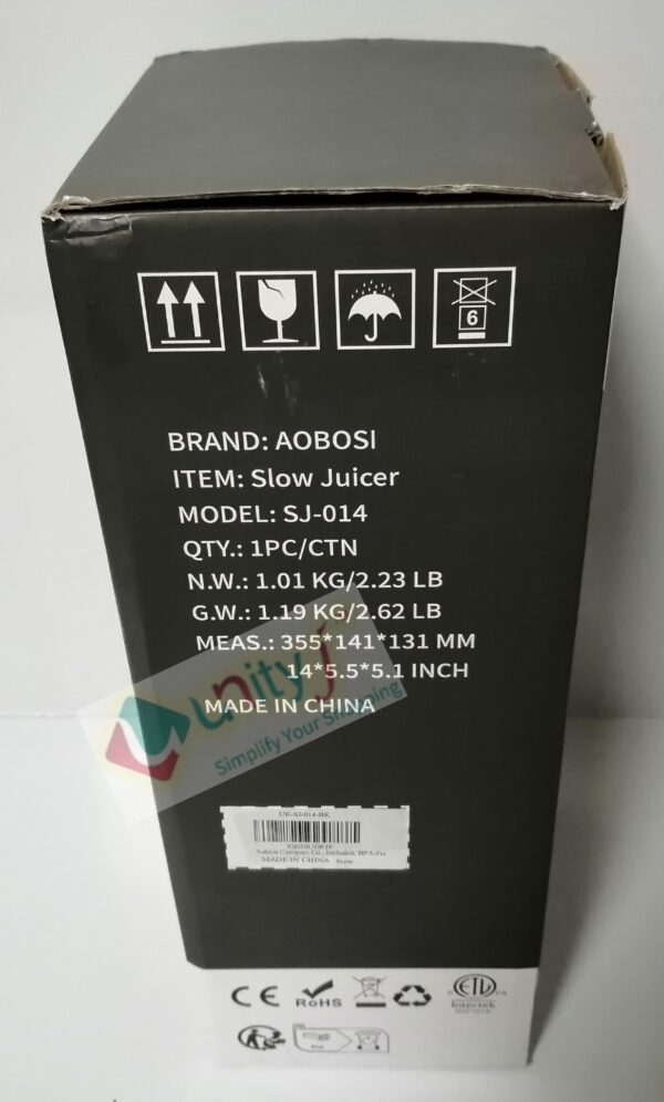 Unityj Uk Kitchen Appliances Aobosi Compact Cold Press Juicer 4 2248