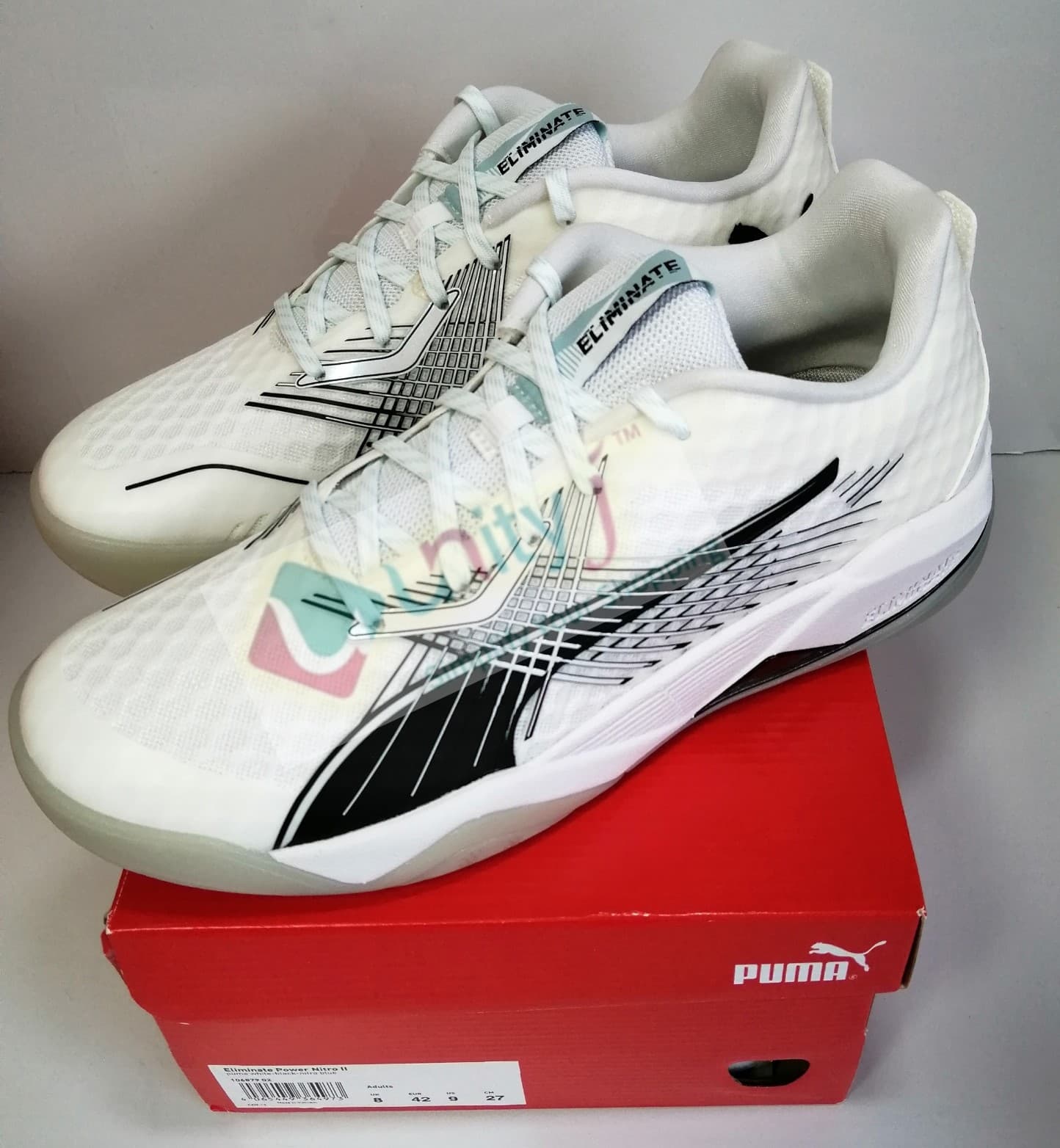Unityj Uk Clothing PUMA Unisex's Eliminate Power Nitro II Indoor Court Shoe White 63 Unityj Uk Clothing PUMA Unisex's Eliminate Power Nitro II Indoor Court Shoe White 63
