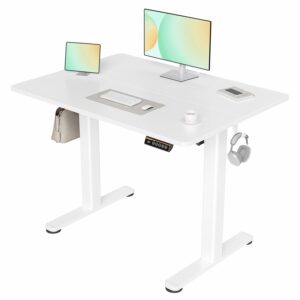 Unityj Uk Computers CLAiKS Electric Standing Desk White 2382