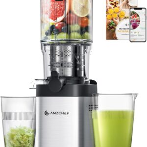 Unityj Uk Kitchen Appliances AMZCHEF Cold Press Juicer Machine 2375